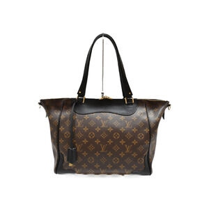 LOUIS VUITTON Estrella Monogram Brown Black Canvas Handbag Mothers Bag Shoulder